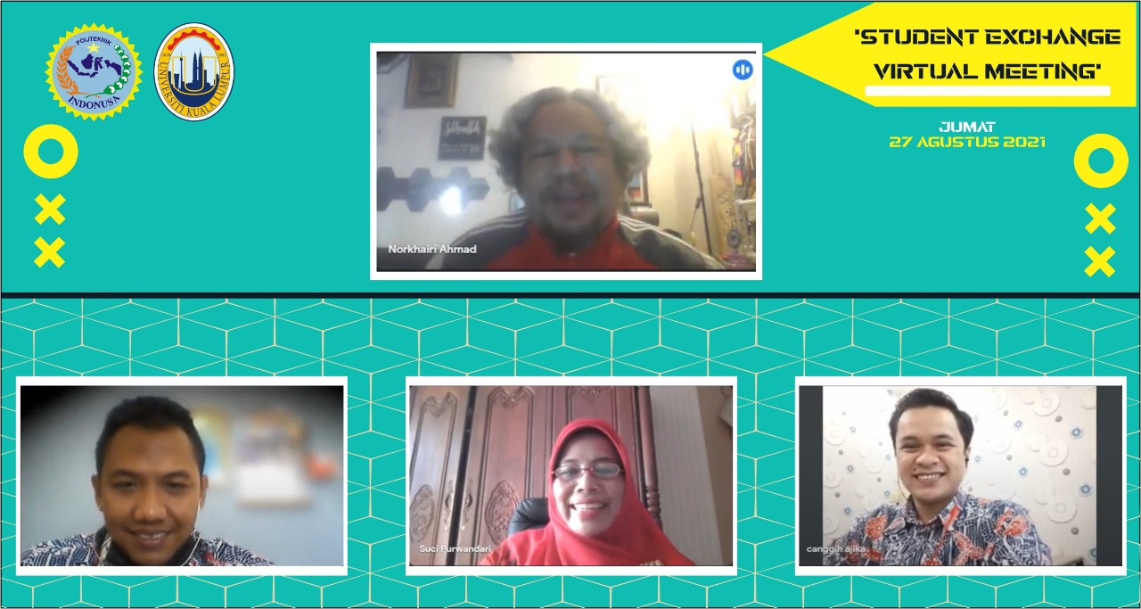 Politeknik Indonusa Surakarta Selenggarakan  ‘Student Exchange Virtual Meeting’